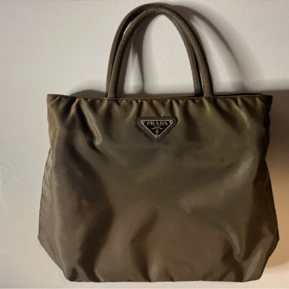 Prada Brown Tessuto Tote Bag (EUC)